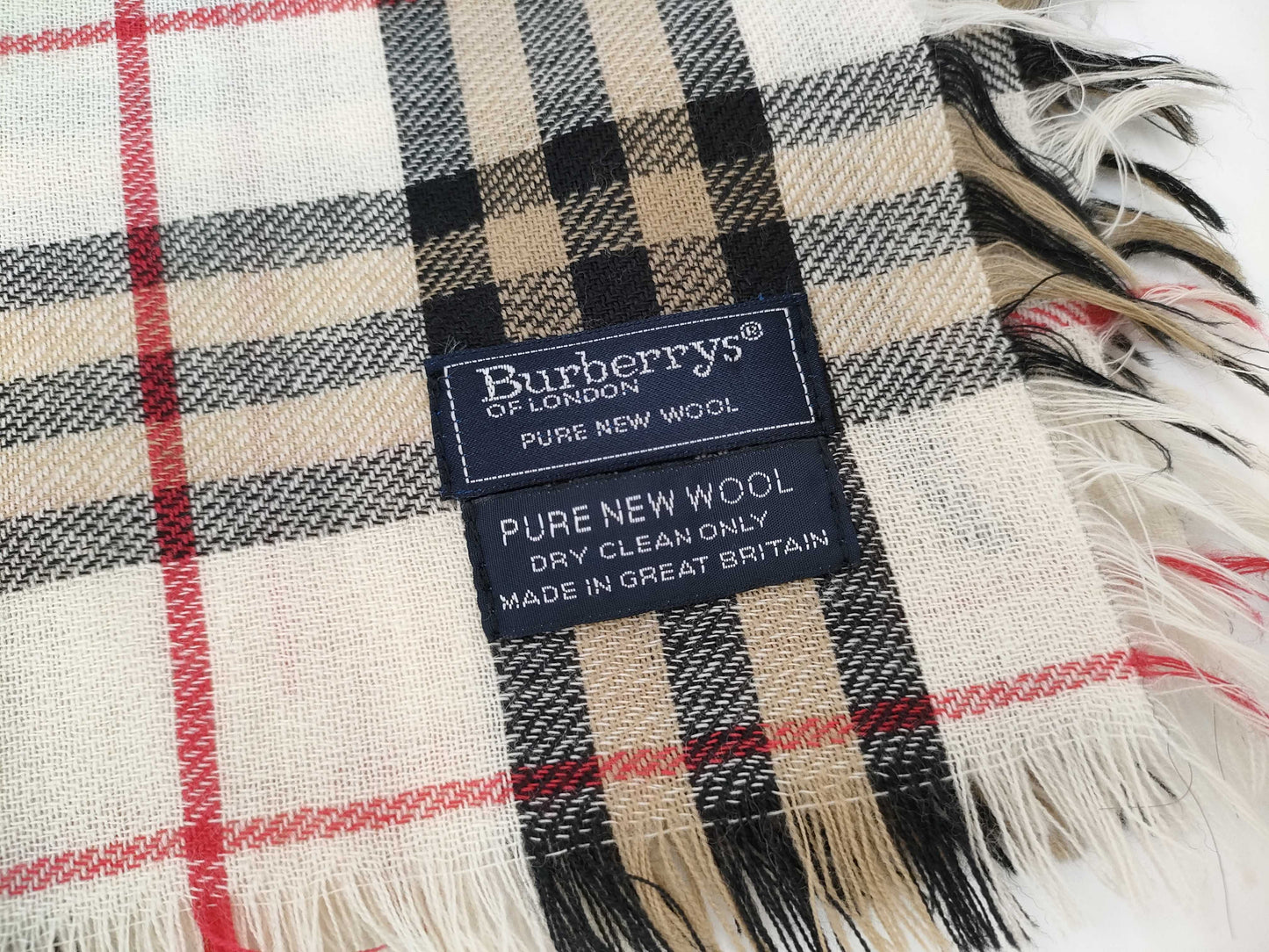 Burberrys Nova Check Wool Large Stole and Other Accessories