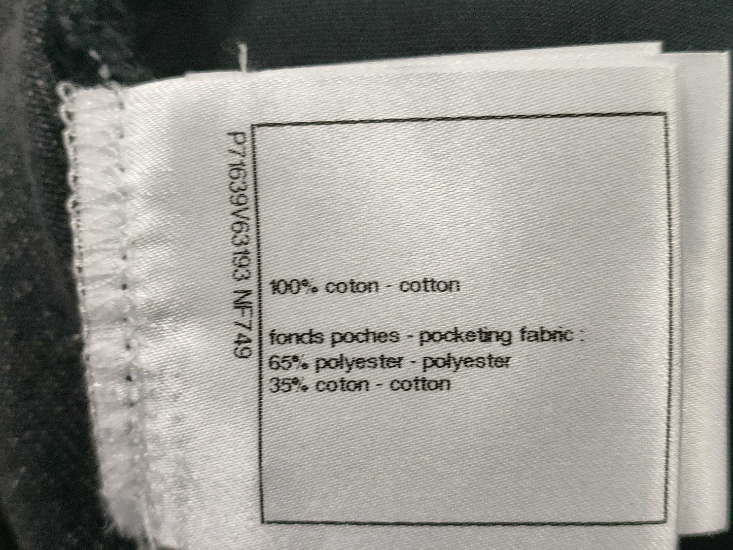 CHANEL Glitter Coco Mark Denim Pants, Size 34