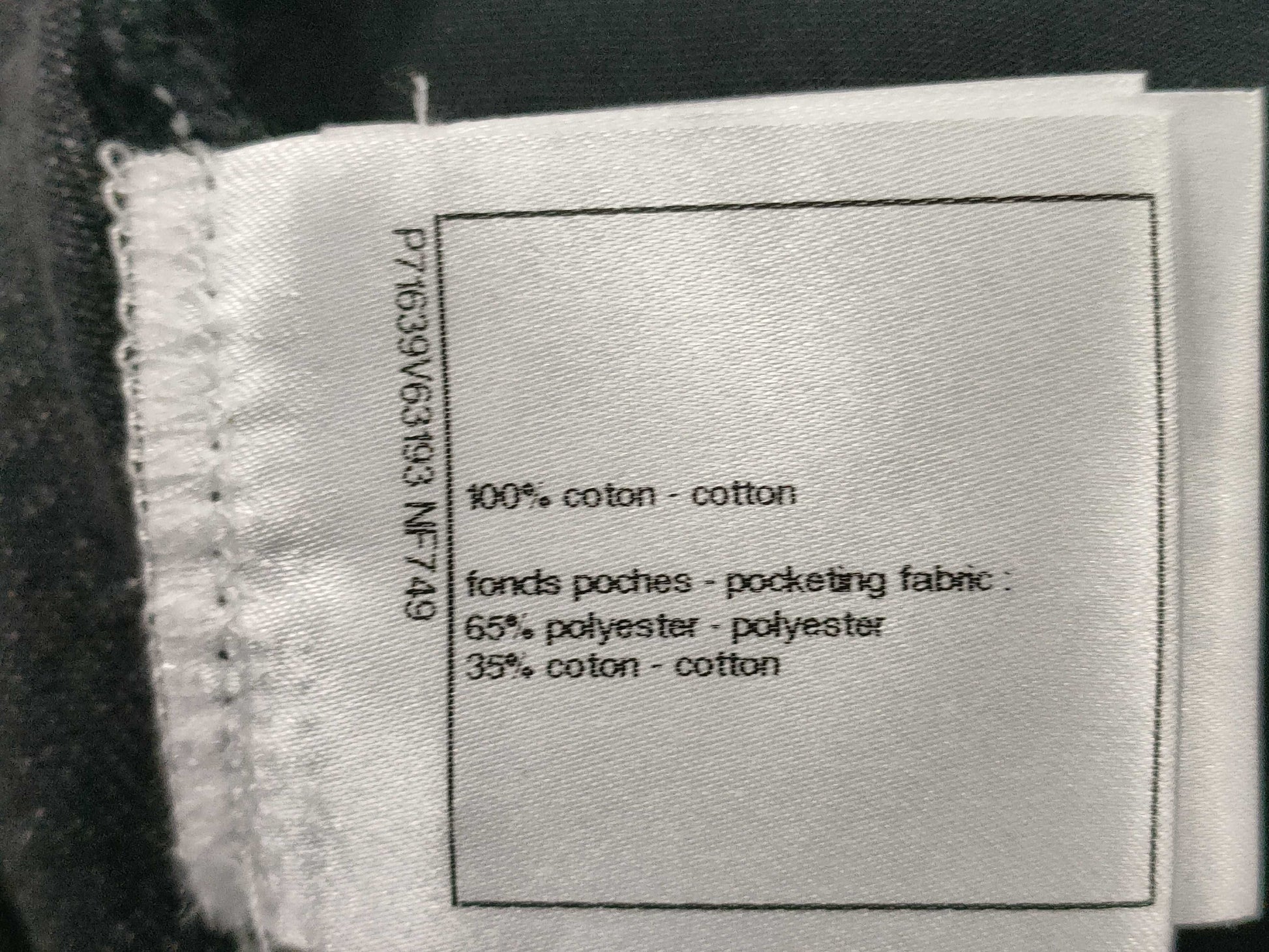 CHANEL Glitter Coco Mark Denim Pants, Size 34