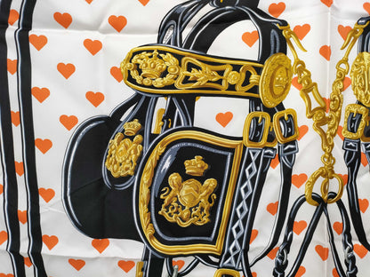 HERMES Carré 90 BRIDES de GALA LOVE Scarf Other Accessories