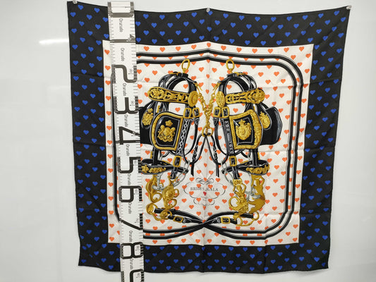 HERMES Carré 90 BRIDES de GALA LOVE Scarf Other Accessories