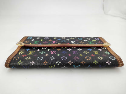 LOUIS VUITTON Vuitton Multicolor Porto Tresol International M92658 TH0046 Wallet