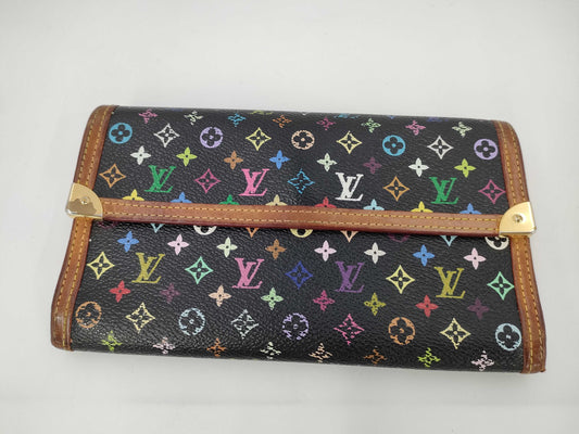 LOUIS VUITTON Vuitton Multicolor Porto Tresol International M92658 TH0046 Wallet