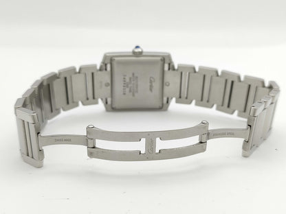 Cartier Tank Française LM W51002Q3 2302349921CD Automatic Silver Dial Unmoving Boys' Watch