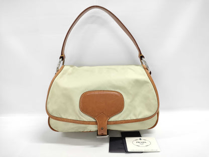 PRADA Prada Handbag Triangle Logo Shoulder Bag