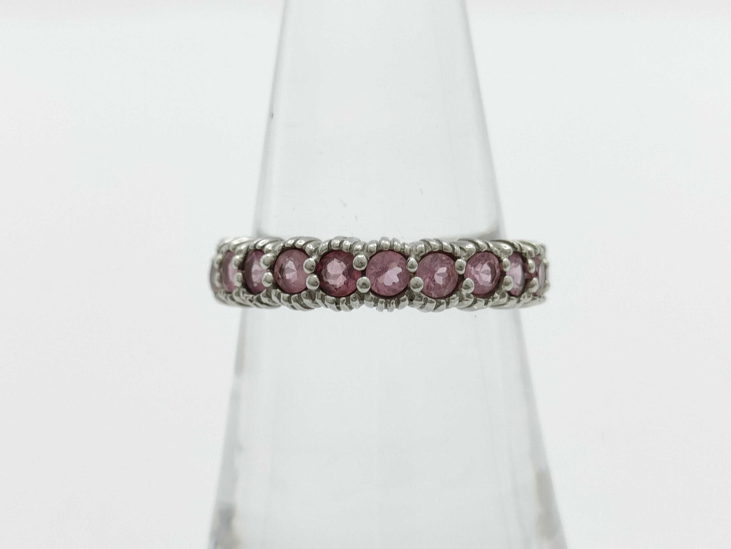 Colored Stone 0.70ct K18WG 3.9g Ring 