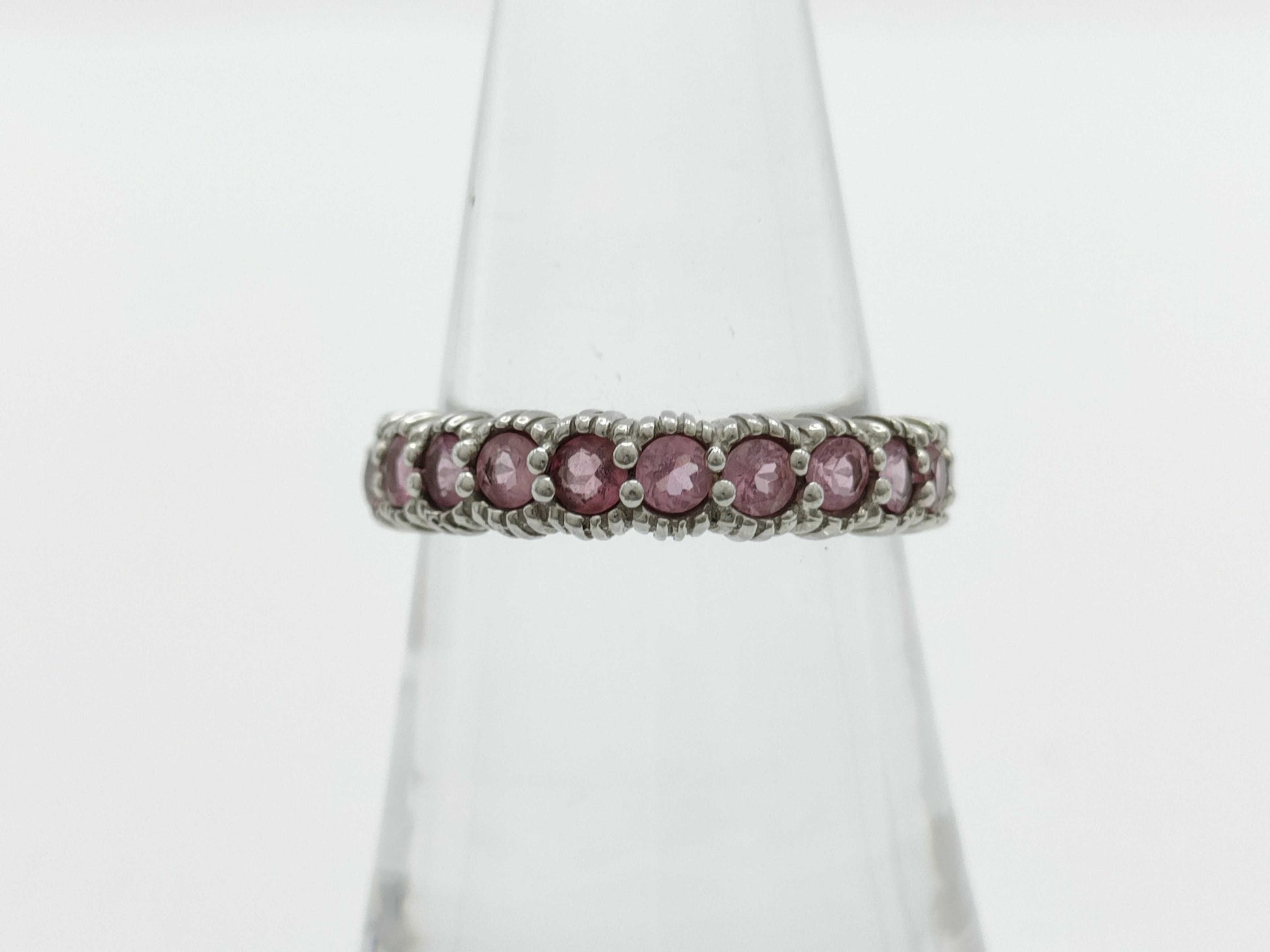 Colored Stone 0.70ct K18WG 3.9g Ring 