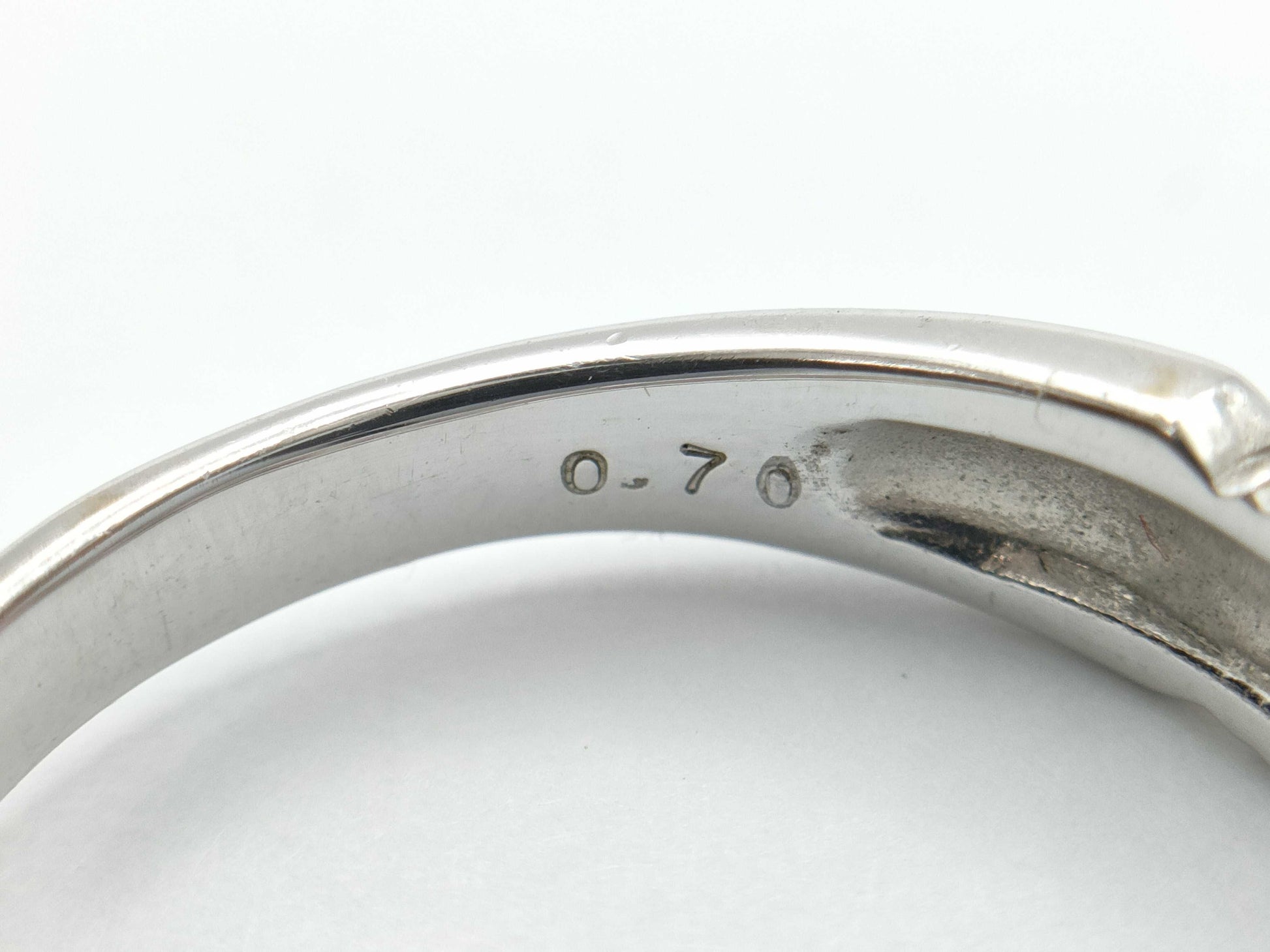 Colored Stone 0.70ct K18WG 3.9g Ring 