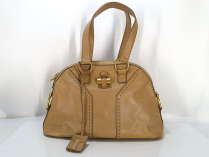 Yves Saint Laurent Leather Muse Mini Handbag Tote Bag