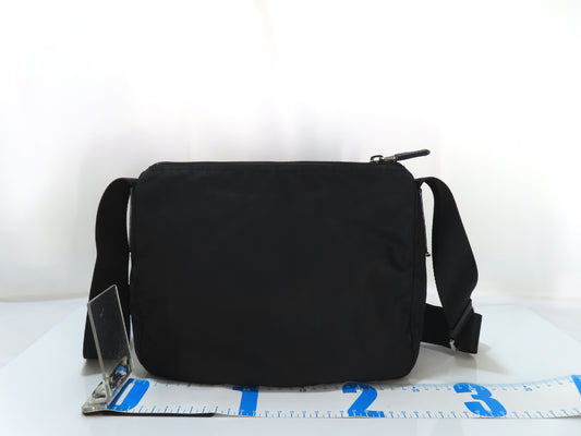 PRADA Nylon Shoulder Bag Black Handbag