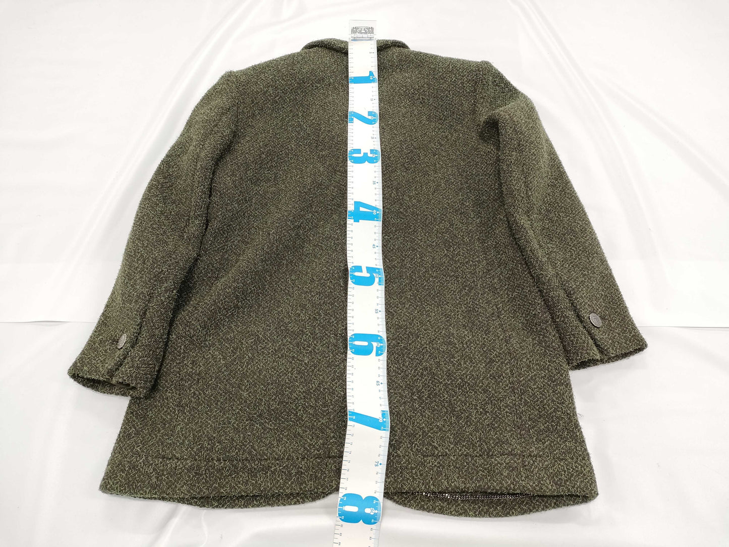 CHANEL CHANEL 97A Chanel 40 Green Tweed Jacket Jacket