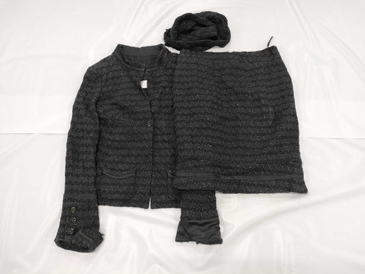 CHANEL P25992V16338 Glitter Tweed Jacket Set Size 38 Other Apparel