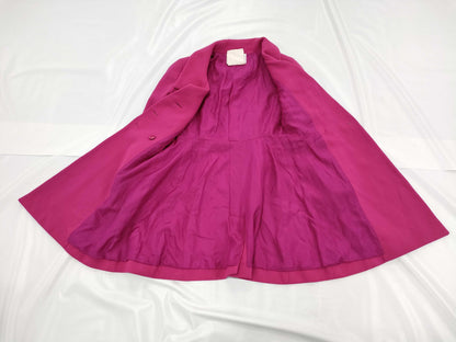 CHANEL VINTAGE Jacket, Pink, Frayed, Size 34, Coat