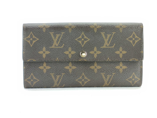 LOUIS VUITTON Monogram Louis Vuitton Monogram Portefeuille Sarah M61374/CT1029 Dust Bag Wallet