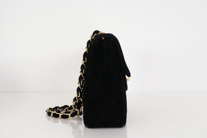 CHANEL Turnlock Velor Chain Shoulder W30 3rd Generation Shoulder Bag