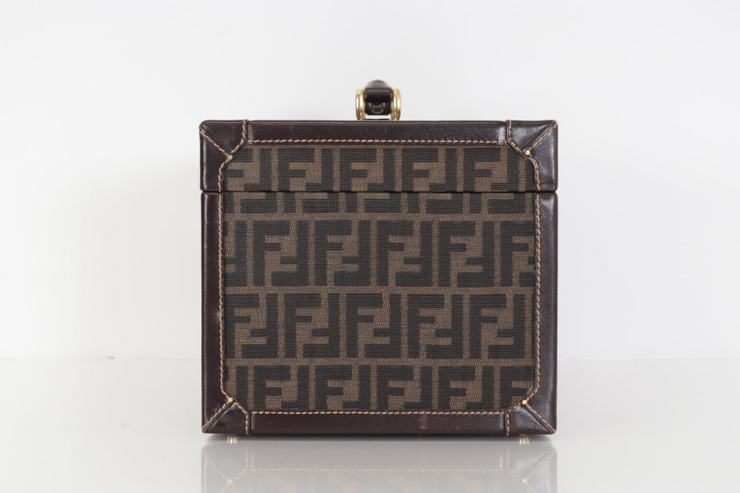 FENDI Vanity Handbag with Dial Lock Mirror