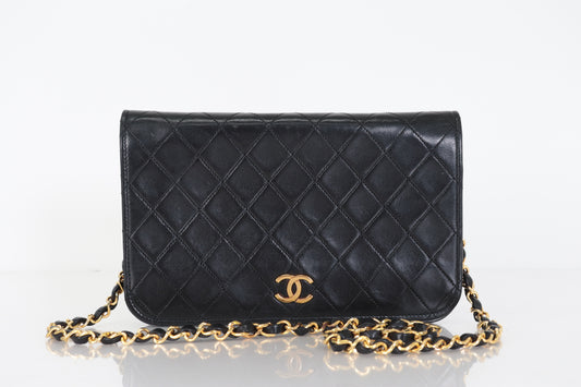 CHANEL Push Lock Lamb Chain Shoulder Bag