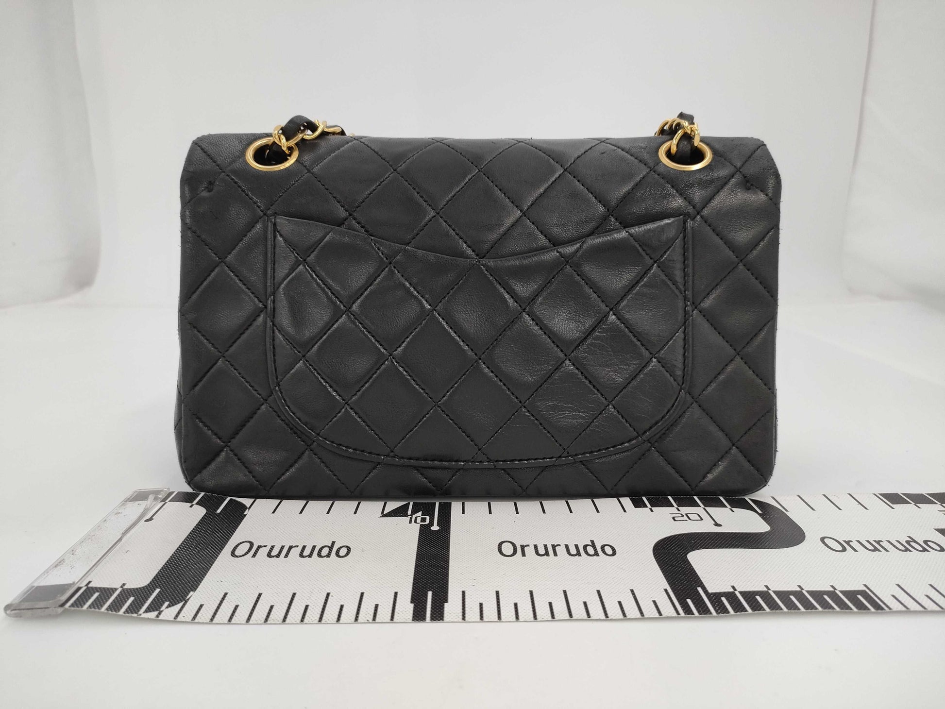 CHANEL Matlasse 23 Lambskin Double Flap Double Chain Shoulder Bag G Fittings Black 1st Generation [With Sticker / Card] Shoulder Bag Shoulder Bag