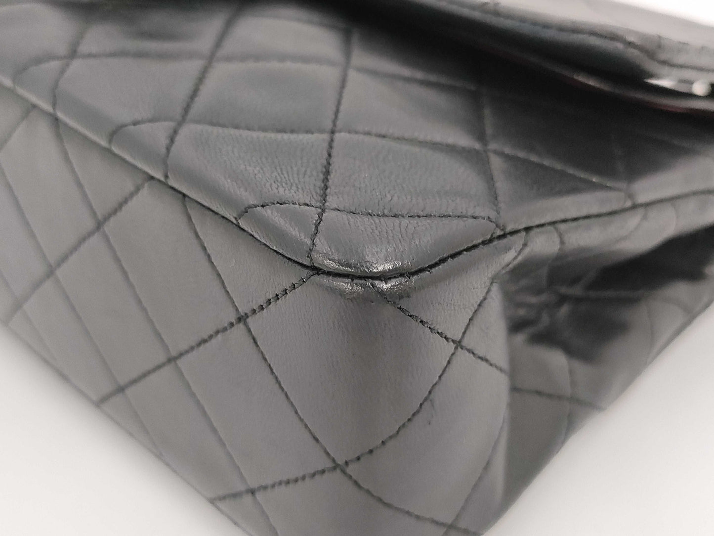 CHANEL Matlasse 23 Lambskin Double Flap Double Chain Shoulder Bag G Fittings Black 1st Generation [With Sticker / Card] Shoulder Bag Shoulder Bag