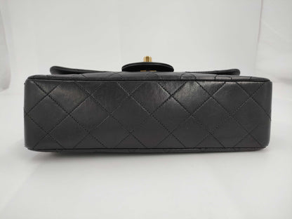 CHANEL Matlasse 23 Lambskin Double Flap Double Chain Shoulder Bag G Fittings Black 1st Generation [With Sticker / Card] Shoulder Bag Shoulder Bag