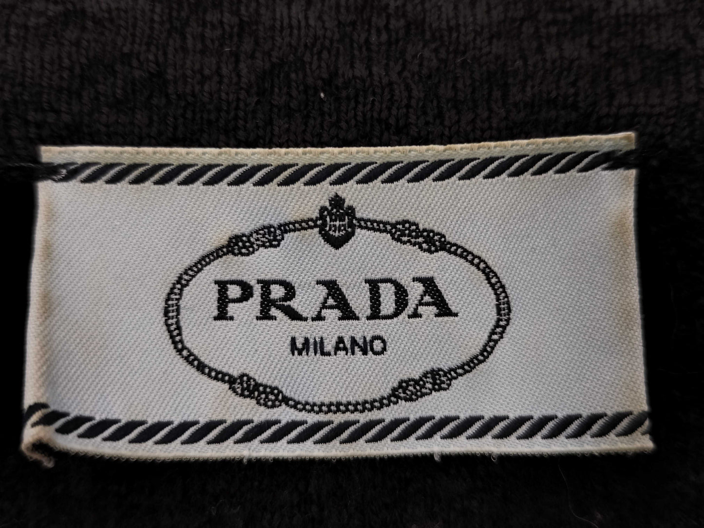 PRADA Prada Knit Blouson Black Unisex Size 38 Jacket