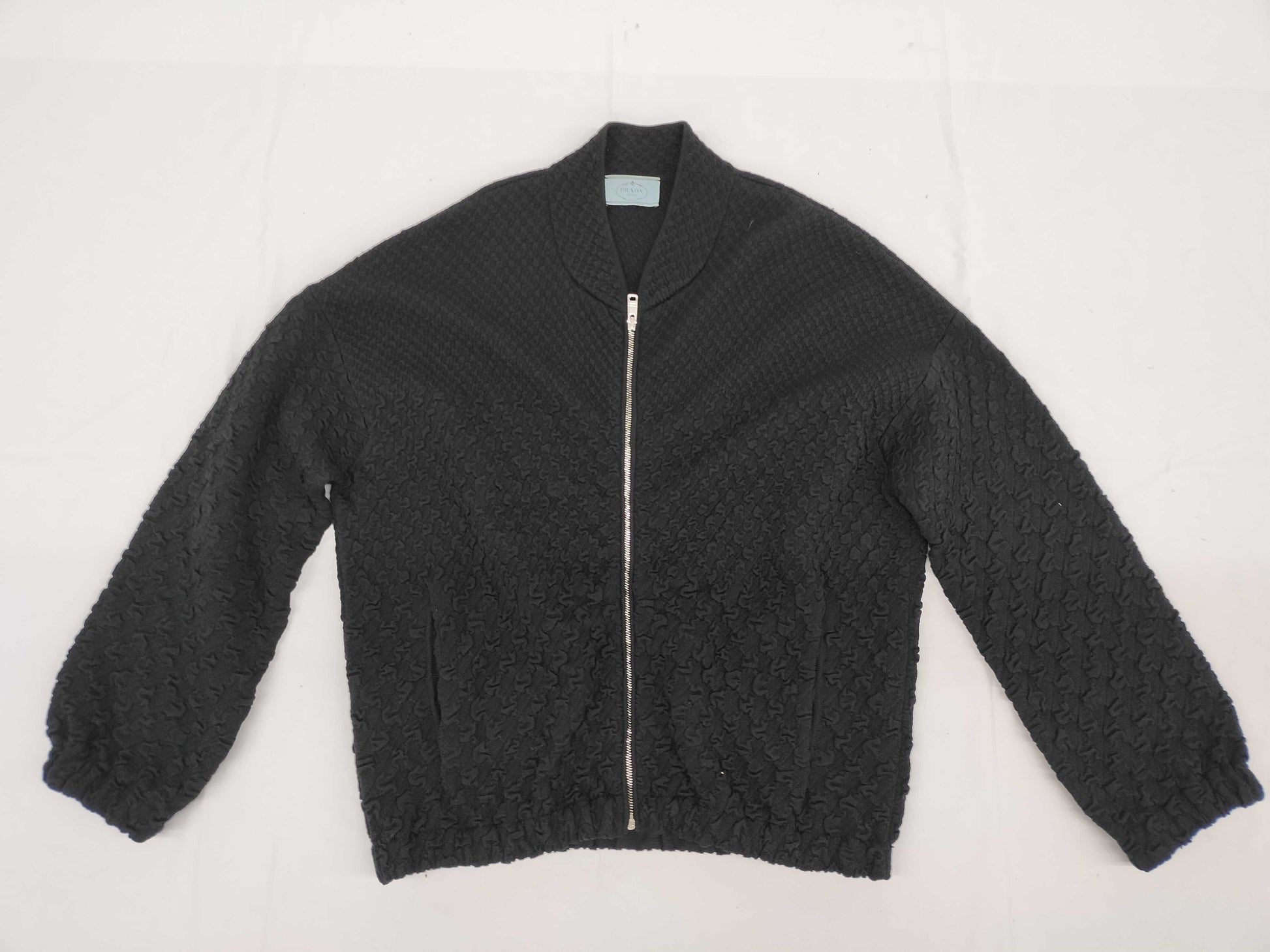 PRADA Prada Knit Blouson Black Unisex Size 38 Jacket