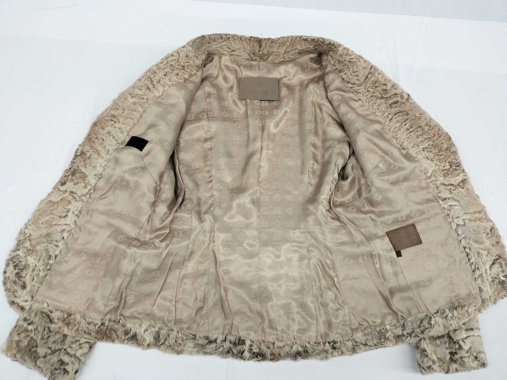 LOEWE Fur Jacket Astrakhan Fur Size 44 Jacket