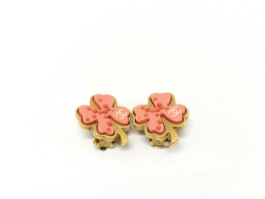 CHANEL CHANEL Earrings 03P Clover Coco Mark Earrings