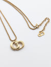 Dior necklace logo gold necklace