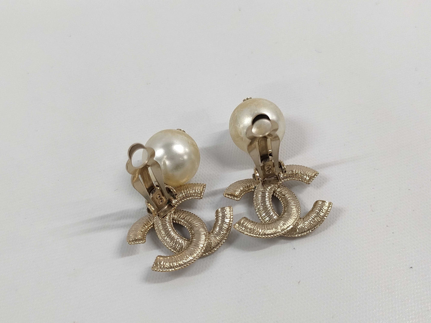 CHANEL CHANEL Earrings Pearl Coco Mark Swing B16P Earrings