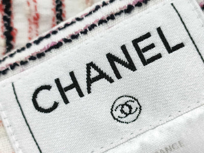 CHANEL CHANEL Dress P31058 07P #34 Multicolor Chain Decorated Balloon Sleeve Dress