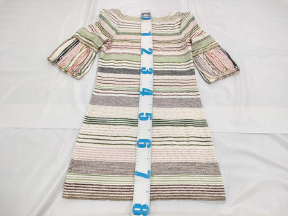 CHANEL CHANEL Dress P31058 07P #34 Multicolor Chain Decorated Balloon Sleeve Dress