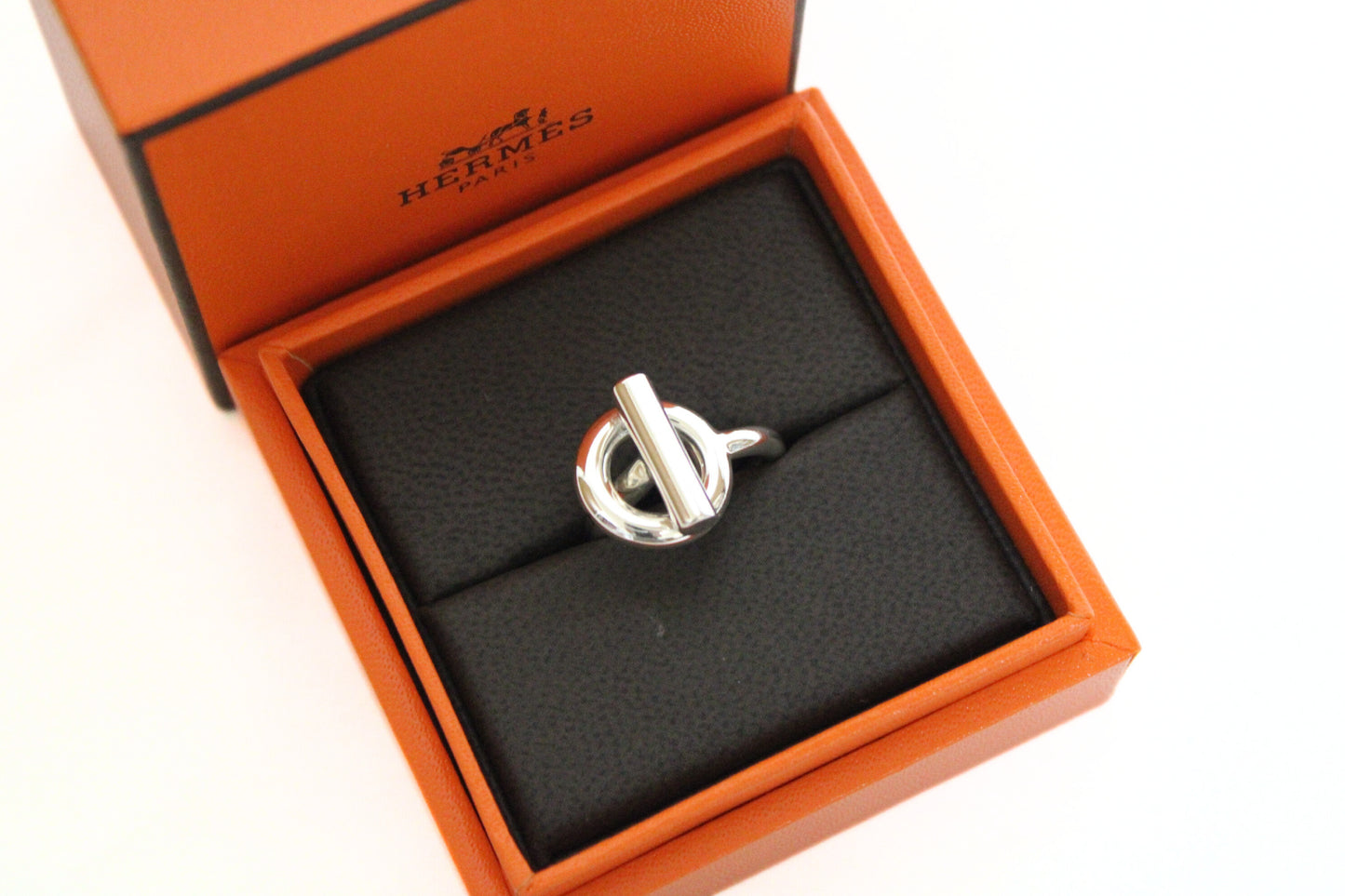 HERMES Croisette Ring, Silver, #48, 9.0g