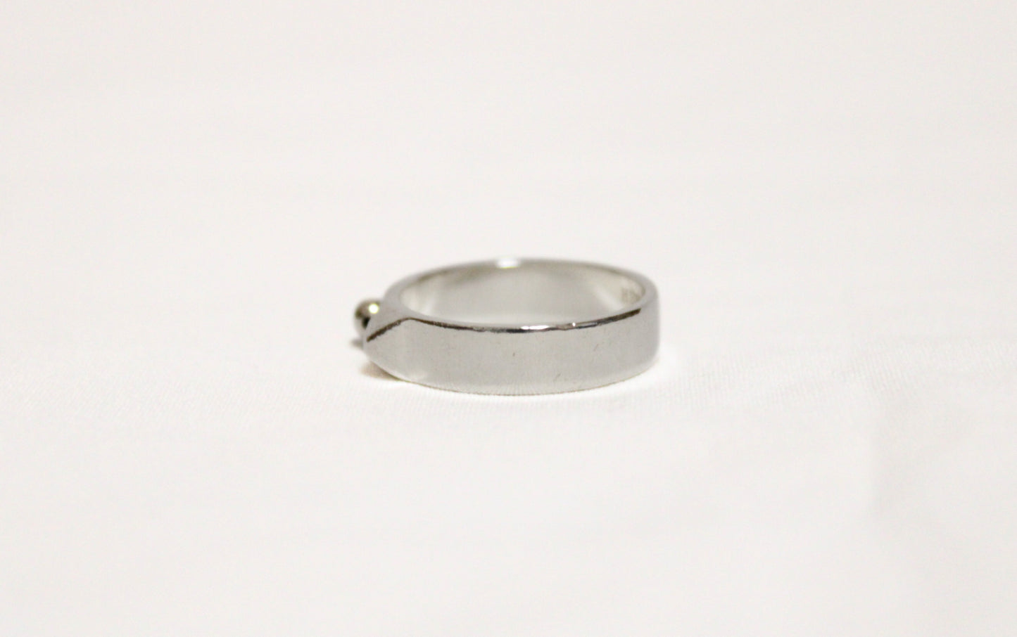 HERMES Collier de Chien Ring, Silver, #56, 4.5g