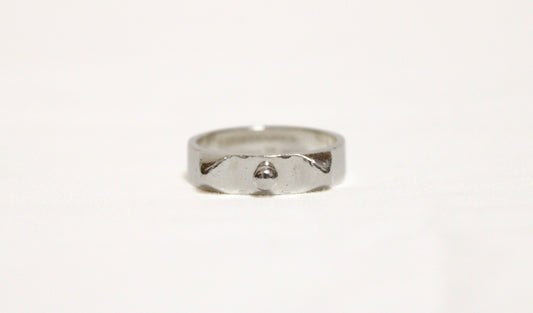 HERMES Collier de Chien Ring, Silver, #56, 4.5g