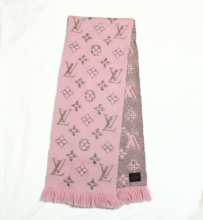 LOUIS VUITTON Vuitton Muffler Monogram Shine Echarp Logomania Pink Muffler
