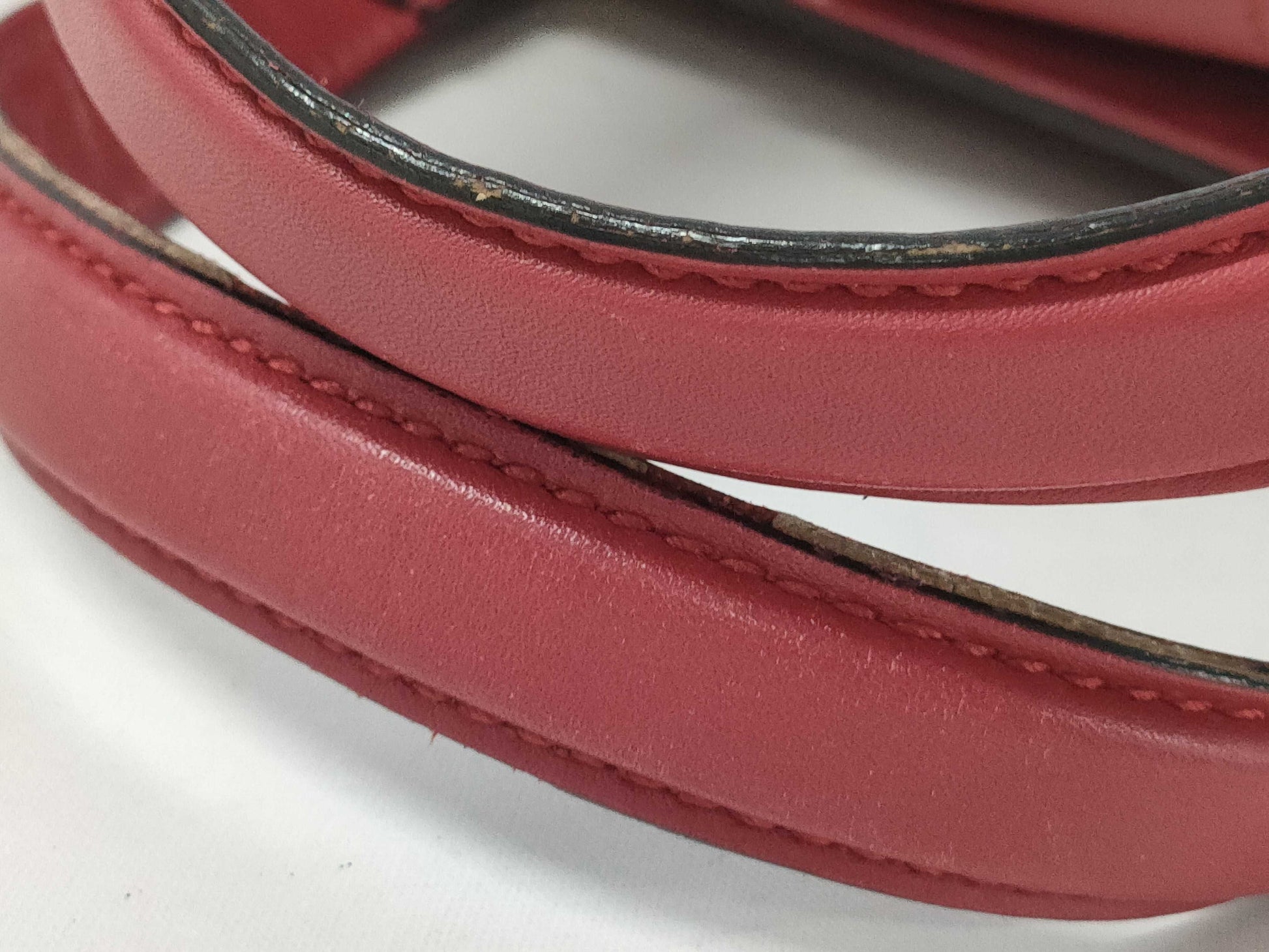 GUCCI 460381 Leather Sylvie 2-Way Handbag Red with Strap