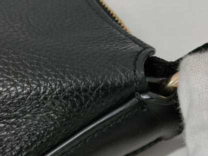 COACH F34323 Leather Shoulder Bag Black Shoulder Bag