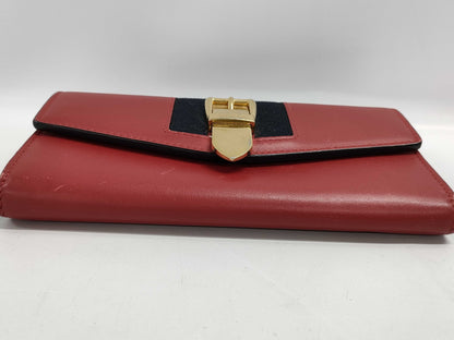 GUCCI 476084 Leather Sylvie Continental Wallet
