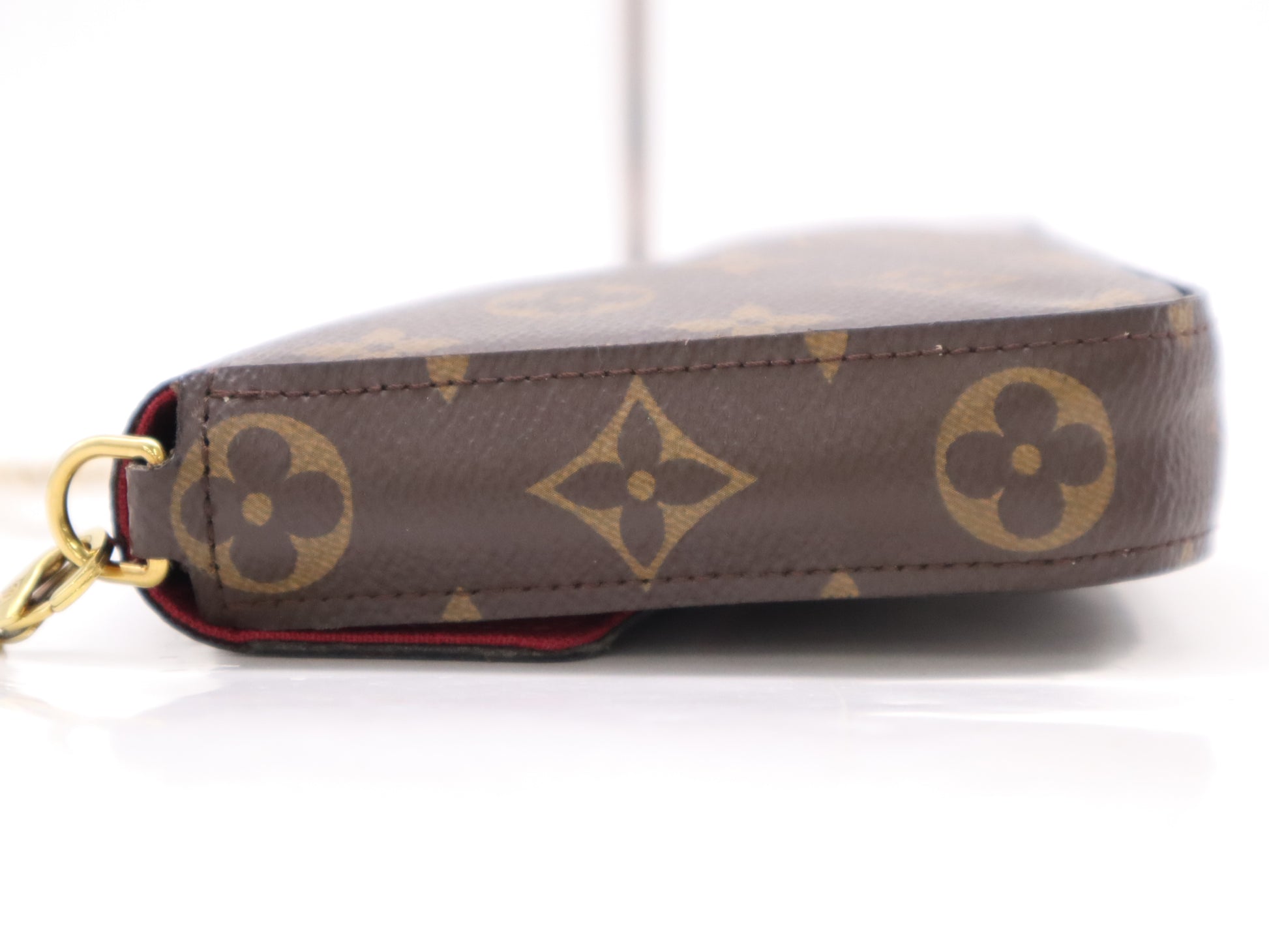 LOUIS VUITTON M61276 Monogram Pochette Felicity Fuchsia Shoulder Bag