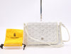 GOYARD PVCx Leather Pochette Plume White Shoulder Bag Storage Bag Small Shoulder Bag