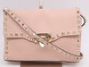 VALENTINO 4W2B0181VSF Garavani Rock Stud Leather Shoulder Bag Pink Shoulder Bag