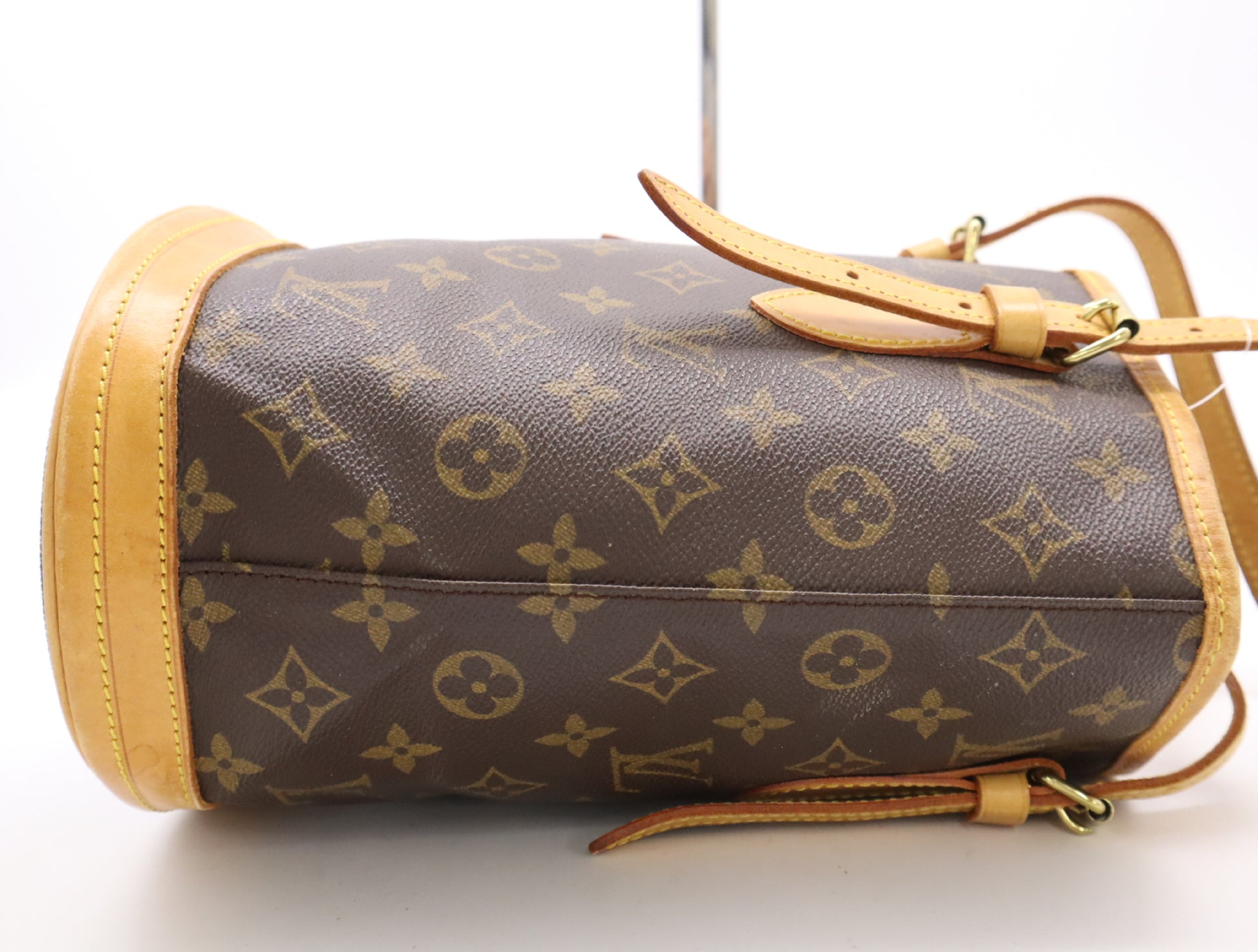 LOUIS VUITTON M42238 Monogram Bucket PM with Pouch Tote Bag