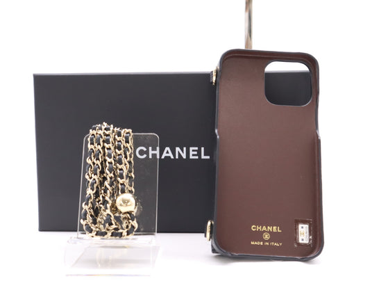 CHANEL Caviar Skin iPhone 13 Case Matlasse Cocomark Other Accessories