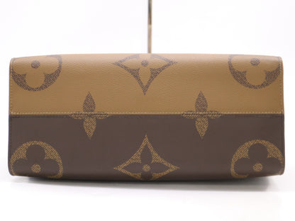 LOUIS VUITTON M45321 Reverse On-the-Go MM Tote Bag