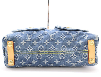 LOUIS VUITTON M95049 Baggy PM Blue Shoulder Bag with Dust Bag