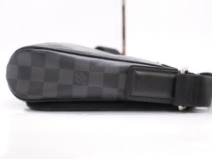 LOUIS VUITTON N41260? Damier Graphite District PM Shoulder Bag