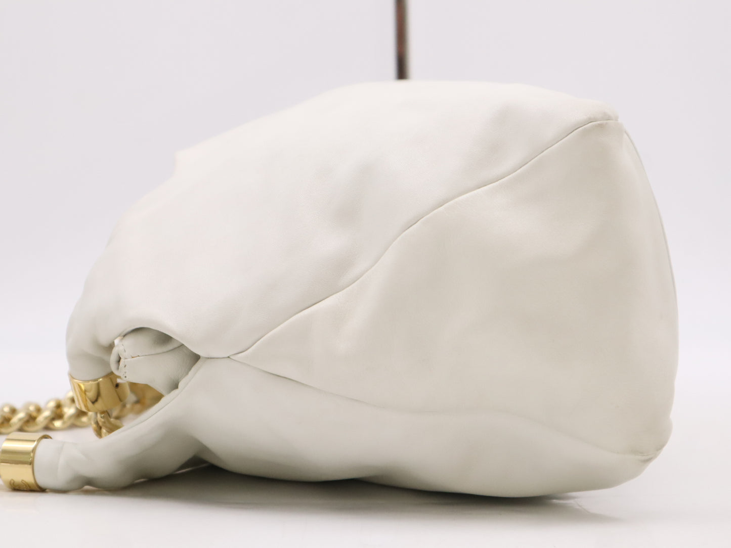 CHANEL Lambskin Deka Coco Mark Bag, White Gold Hardware, Seal, 12138093, Dust Bag and Box Included, Shoulder Bag