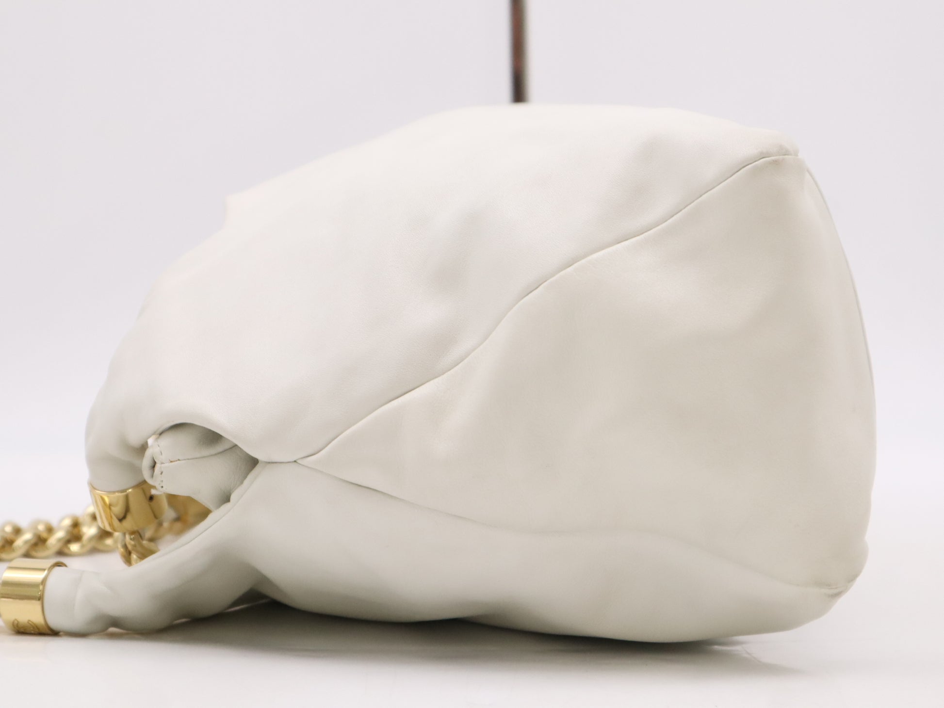 CHANEL Lambskin Deka Coco Mark Bag, White Gold Hardware, Seal, 12138093, Dust Bag and Box Included, Shoulder Bag