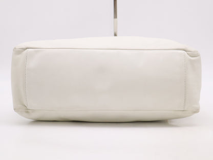 CHANEL Lambskin Deka Coco Mark Bag, White Gold Hardware, Seal, 12138093, Dust Bag and Box Included, Shoulder Bag